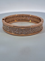 Bvlgari B.Zero 1 18Kt Rose Gold Diamond Bracelet