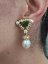 Bvlgari Multistone Drop Earrings