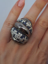 Crivelli Blue Sapphire & Diamond Ring