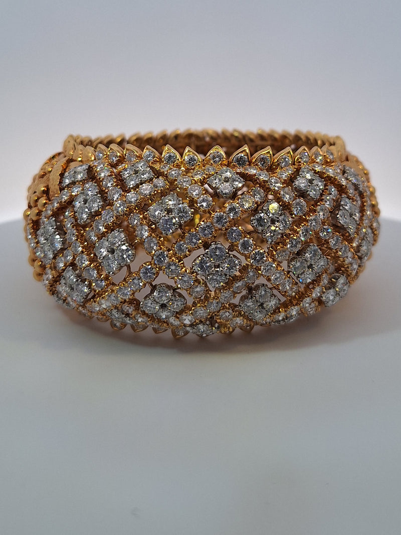 David Webb 35 Carat Diamond Bracelet