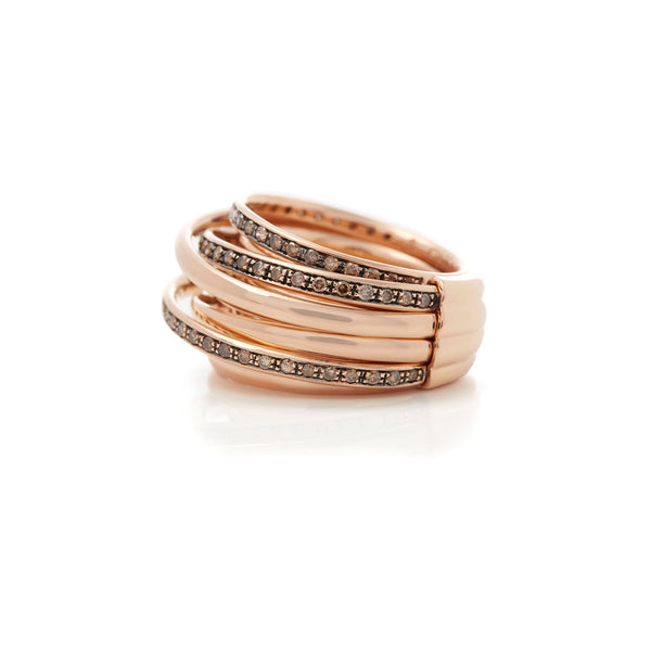 de Grisogono Allegra 18 Karat Rose Gold 2.05 Carat Diamond Ring