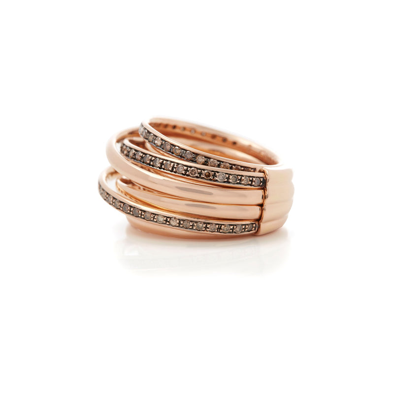 de Grisogono Allegra 18 Karat Rose Gold 2.05 Carat Diamond Ring