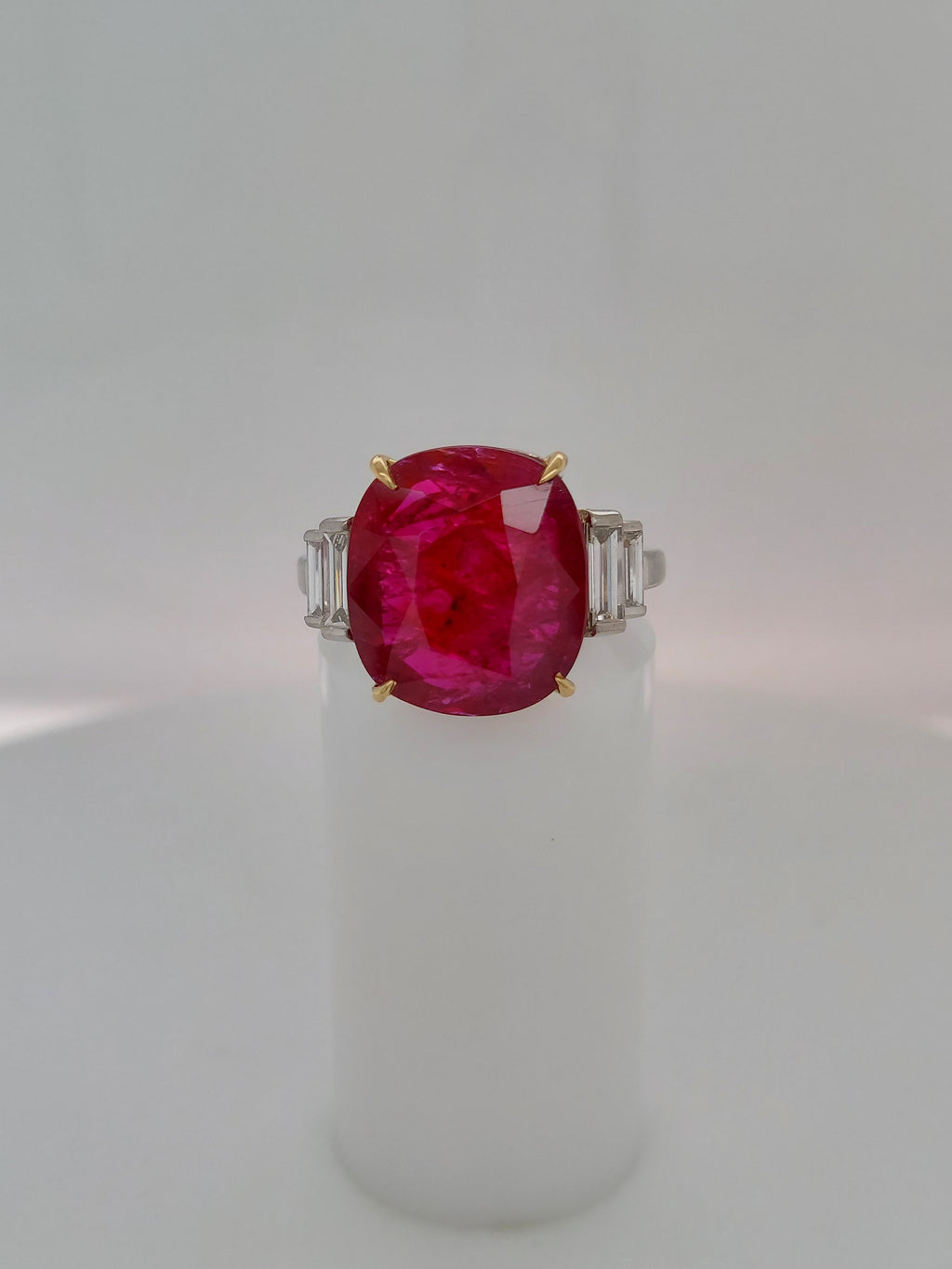 5 Carat Red Ruby Diamond Ring
