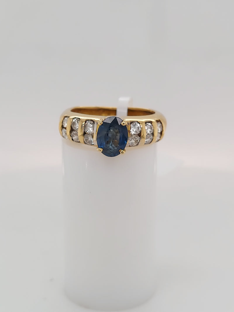 Sapphire & Diamond Ring