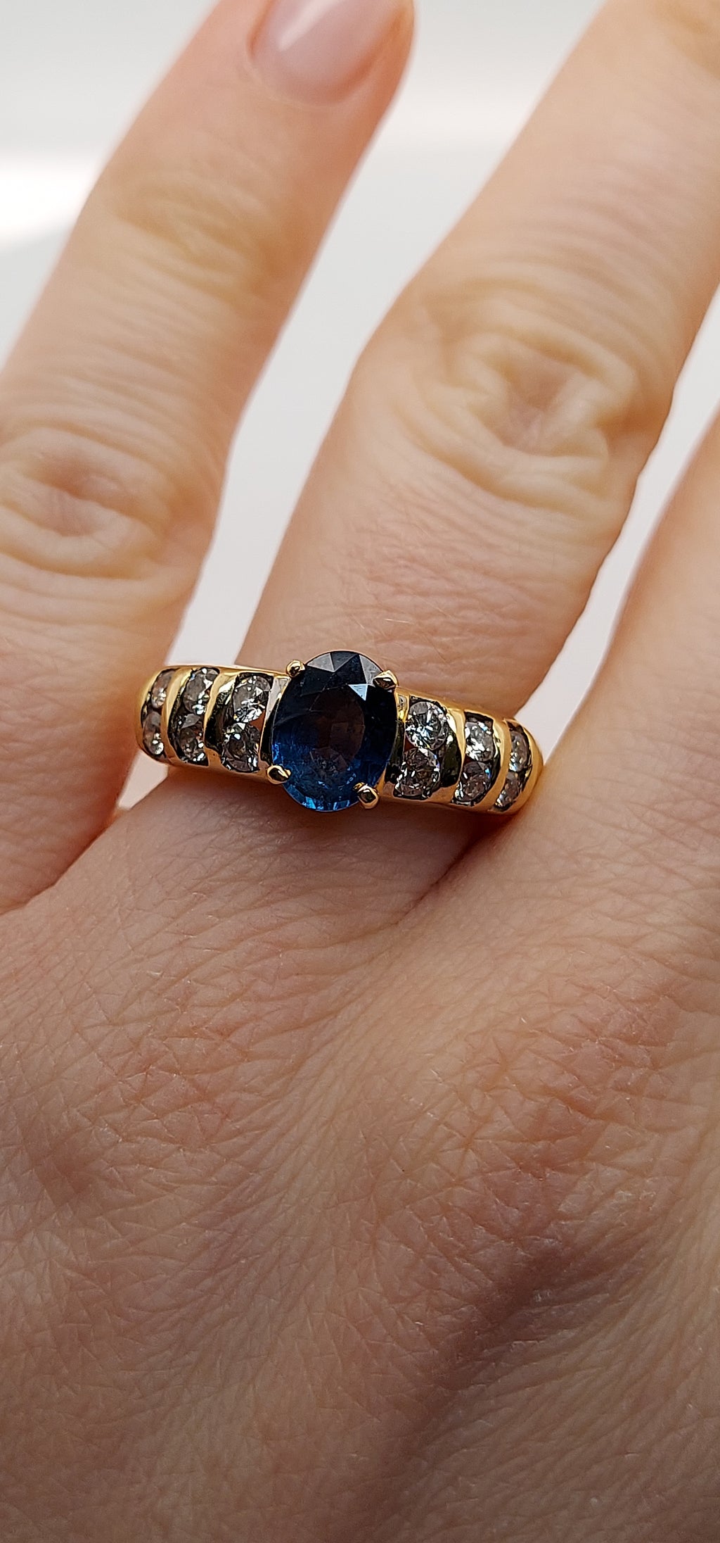 Sapphire & Diamond Ring