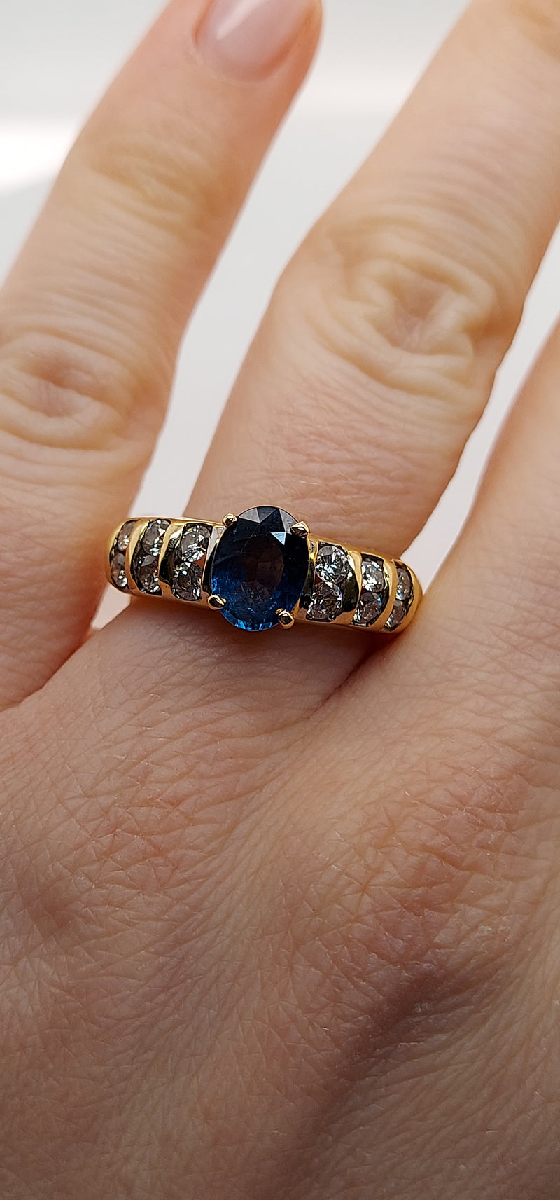 Sapphire & Diamond Ring