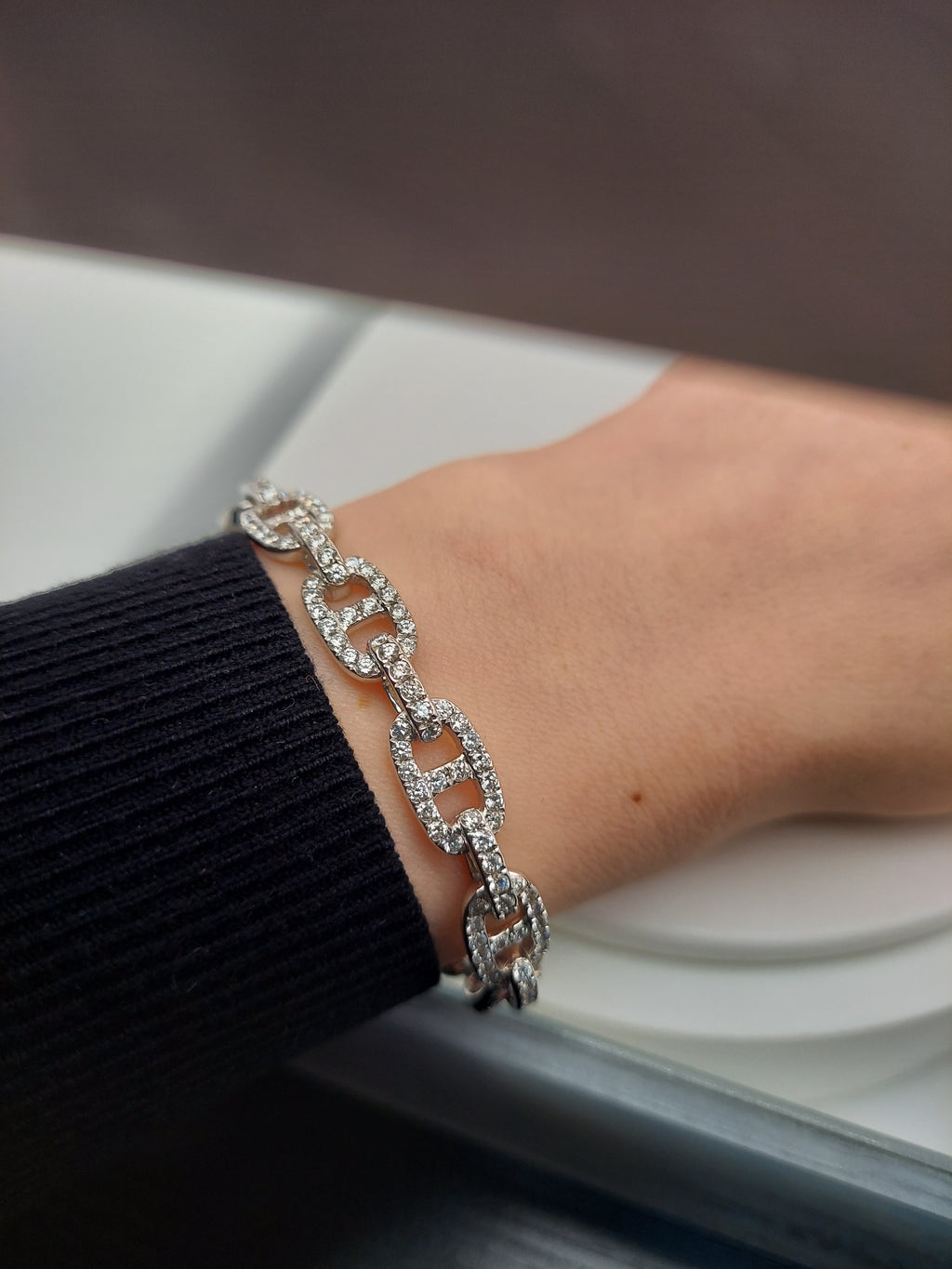 3 Carat Diamond Bangle Bracelet