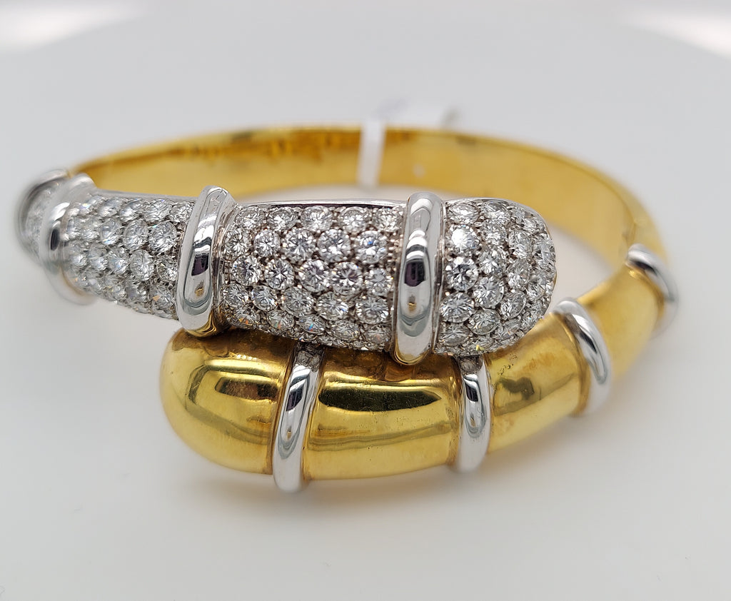 4 Carat Diamond Bangle Bracelet