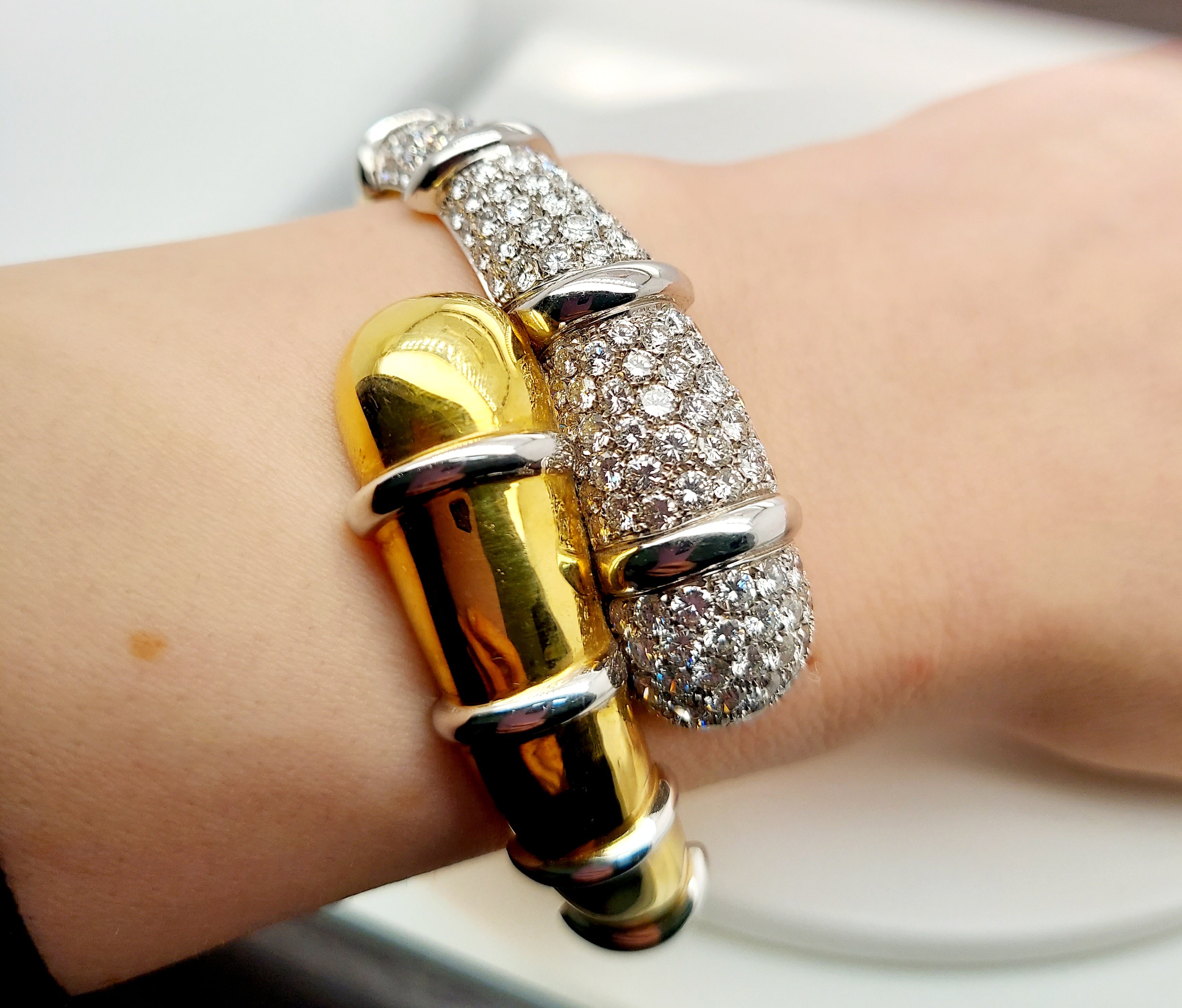 4 Carat Diamond Bangle Bracelet