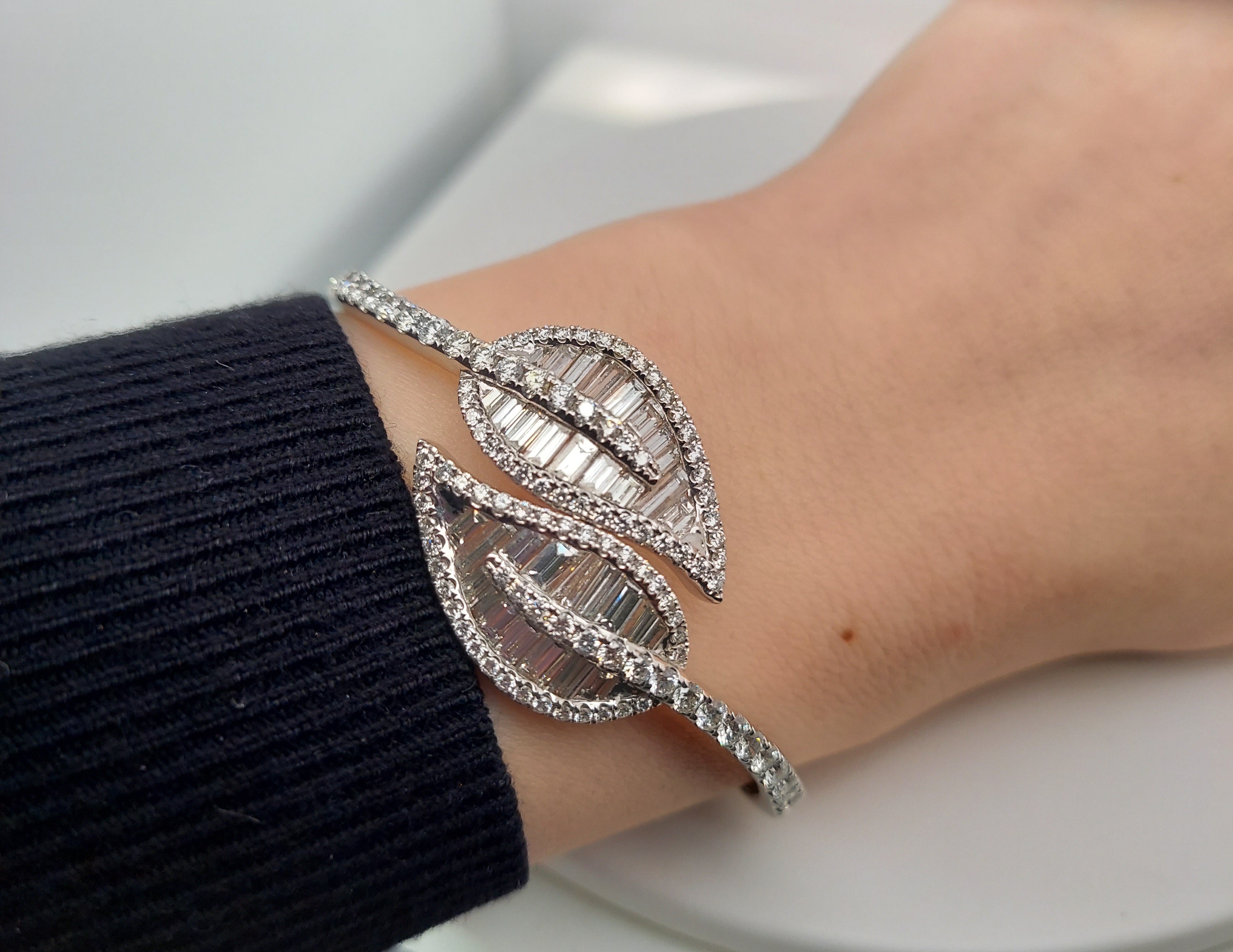 6.03 Carat Diamond Bangle Bracelet