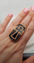 Cross Diamond Ring