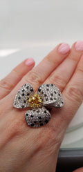 Diamond Flower Ring