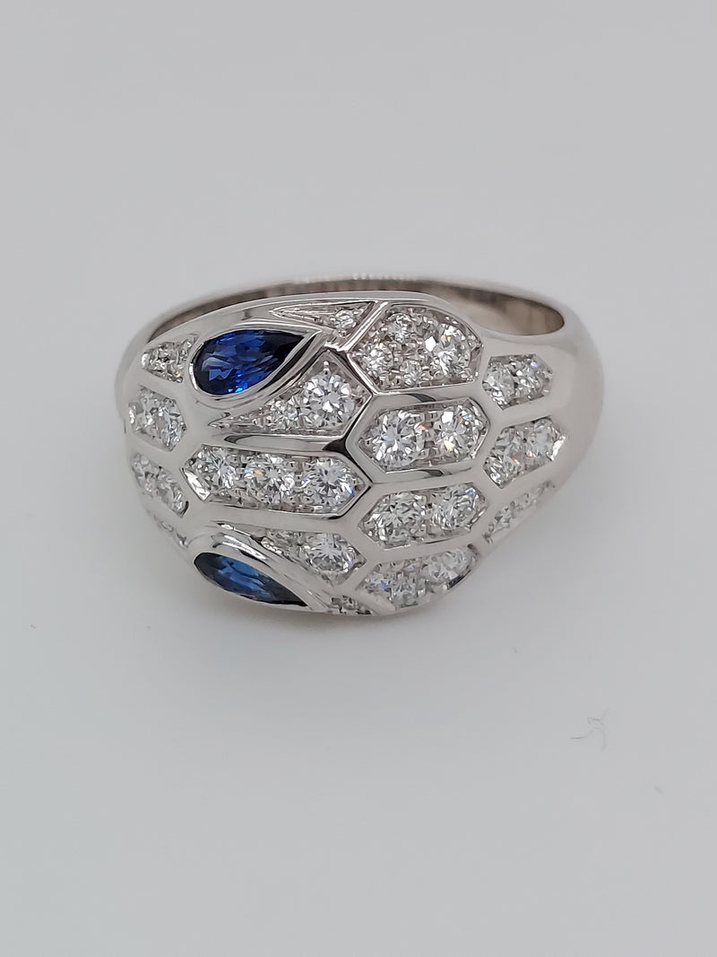 Bvlgari Diamond & Sapphire Fashion Ring