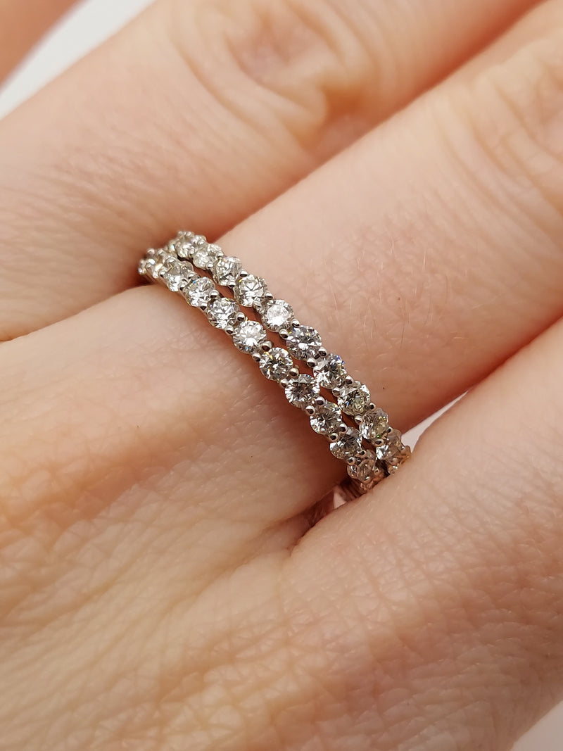 2 Carat Diamond Band Set