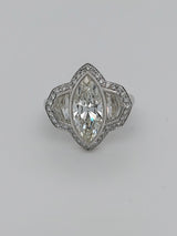 9 Carat Marquise Vintage Diamond Ring