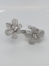 5 Carat Diamond Flower Ring