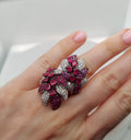 Ruby & Pink Sapphire Diamond Ring
