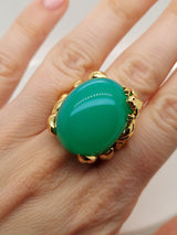 Dior 40 Carat Green Chalcedony Ring