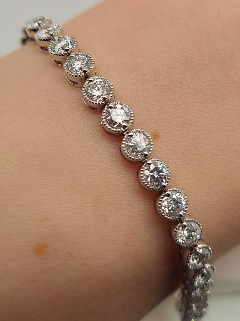 7.15 Carat Diamond Tennis Bracelet