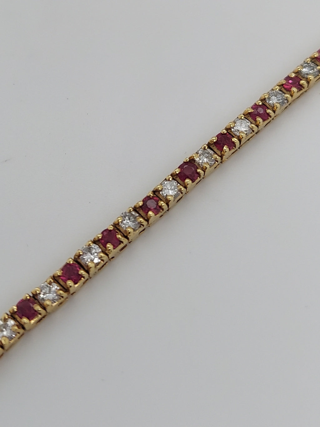 3 Carat Ruby & Diamond Tennis Bracelet