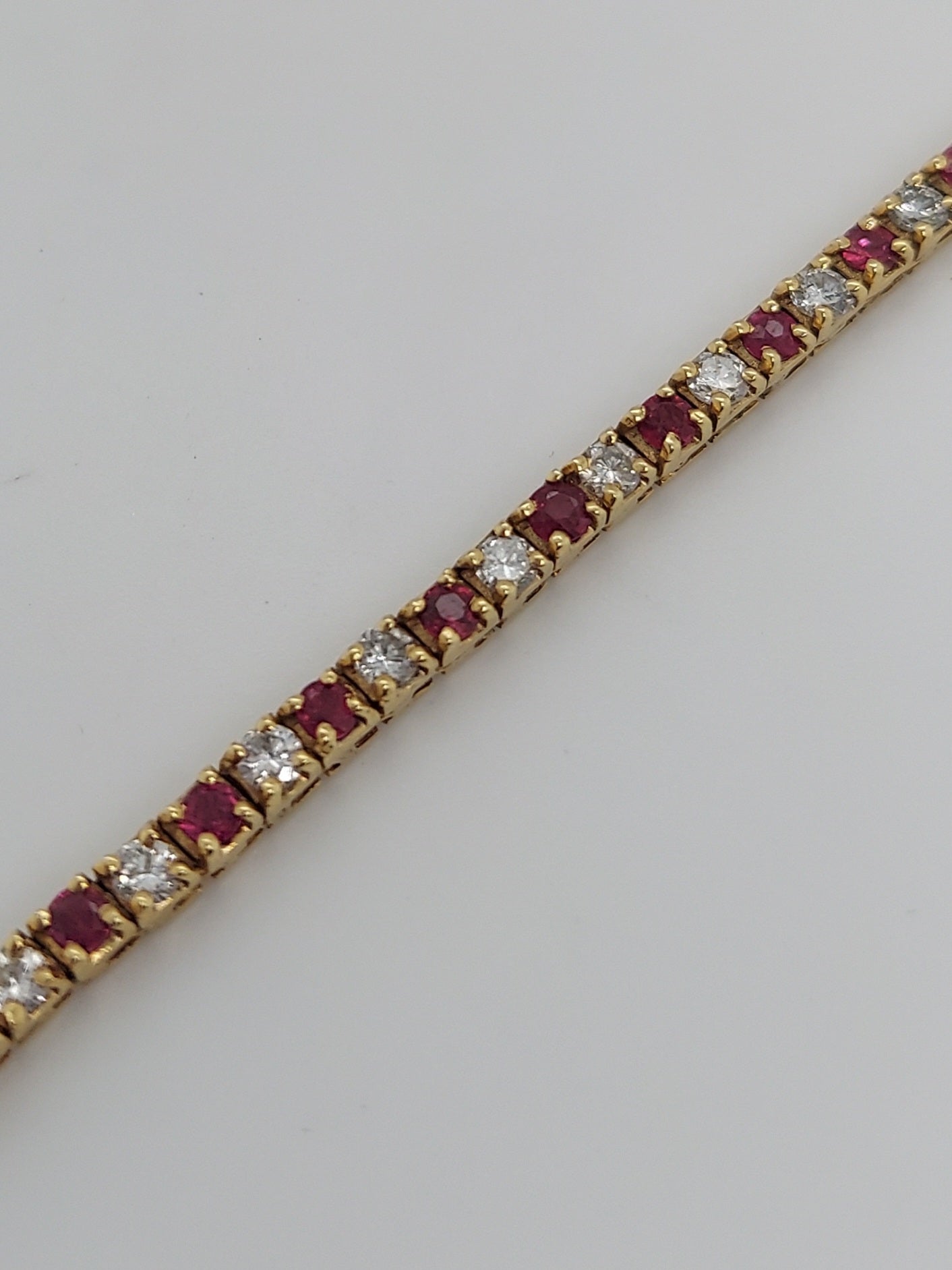 3 Carat Ruby & Diamond Tennis Bracelet