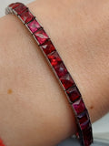 30 Carat Red Ruby Tennis Bracelet