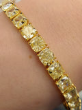 33.5 Carat Fancy Yellow Diamond Tennis Bracelet