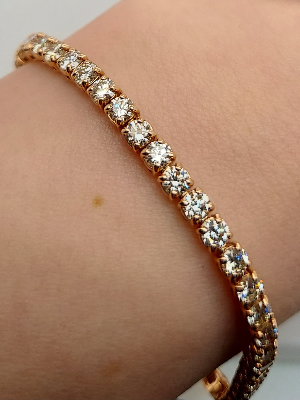 8.19 Carat Diamond Tennis Bracelet