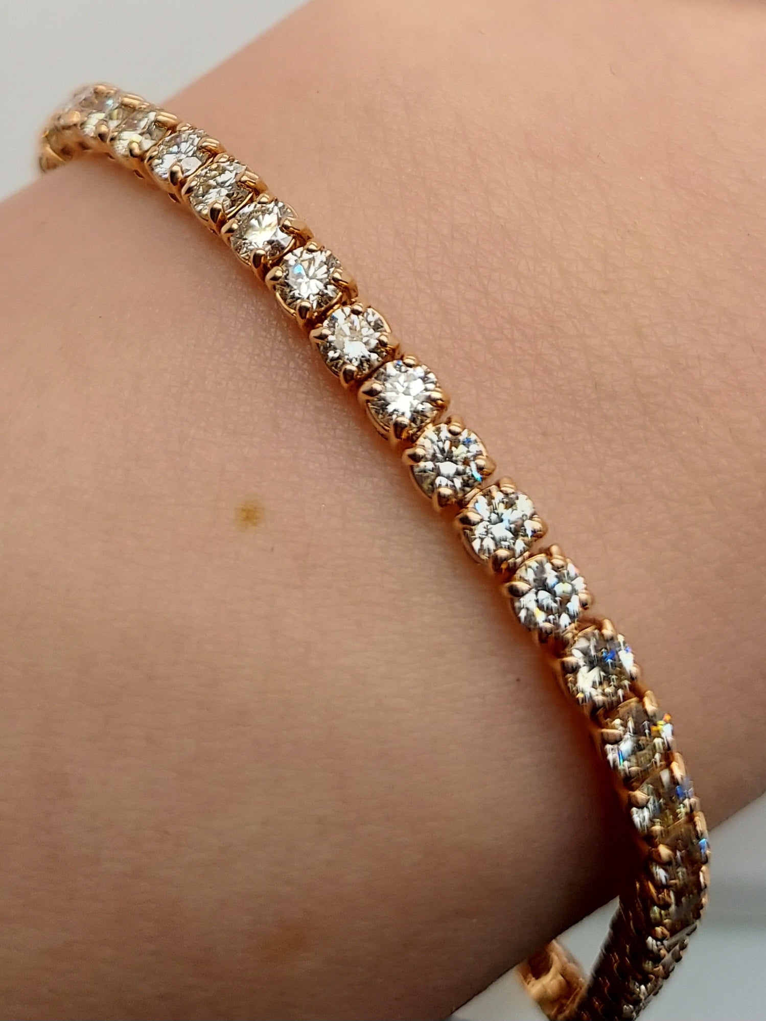 8.19 Carat Diamond Tennis Bracelet