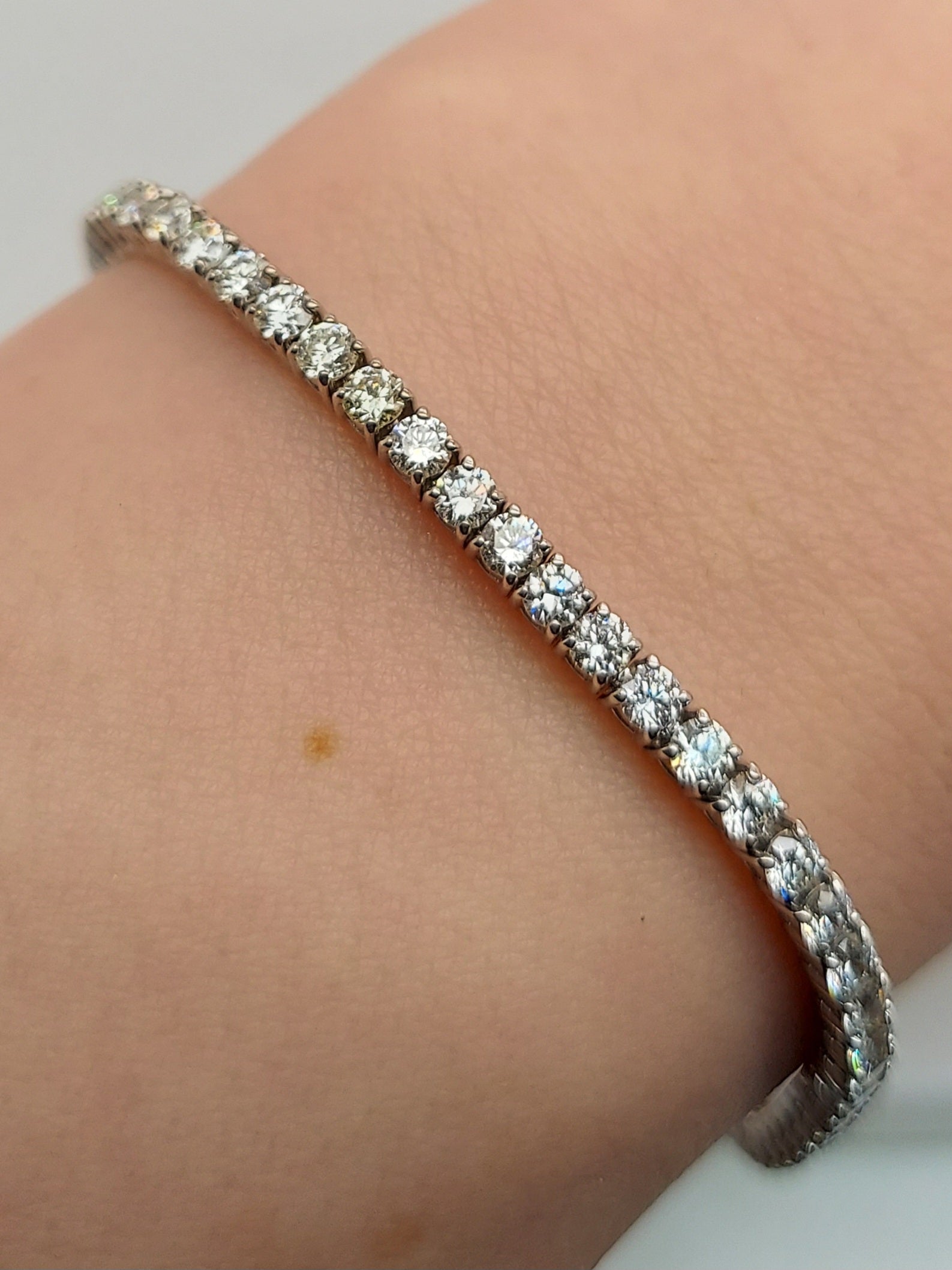 7.6 Carat Diamond Tennis Bracelet