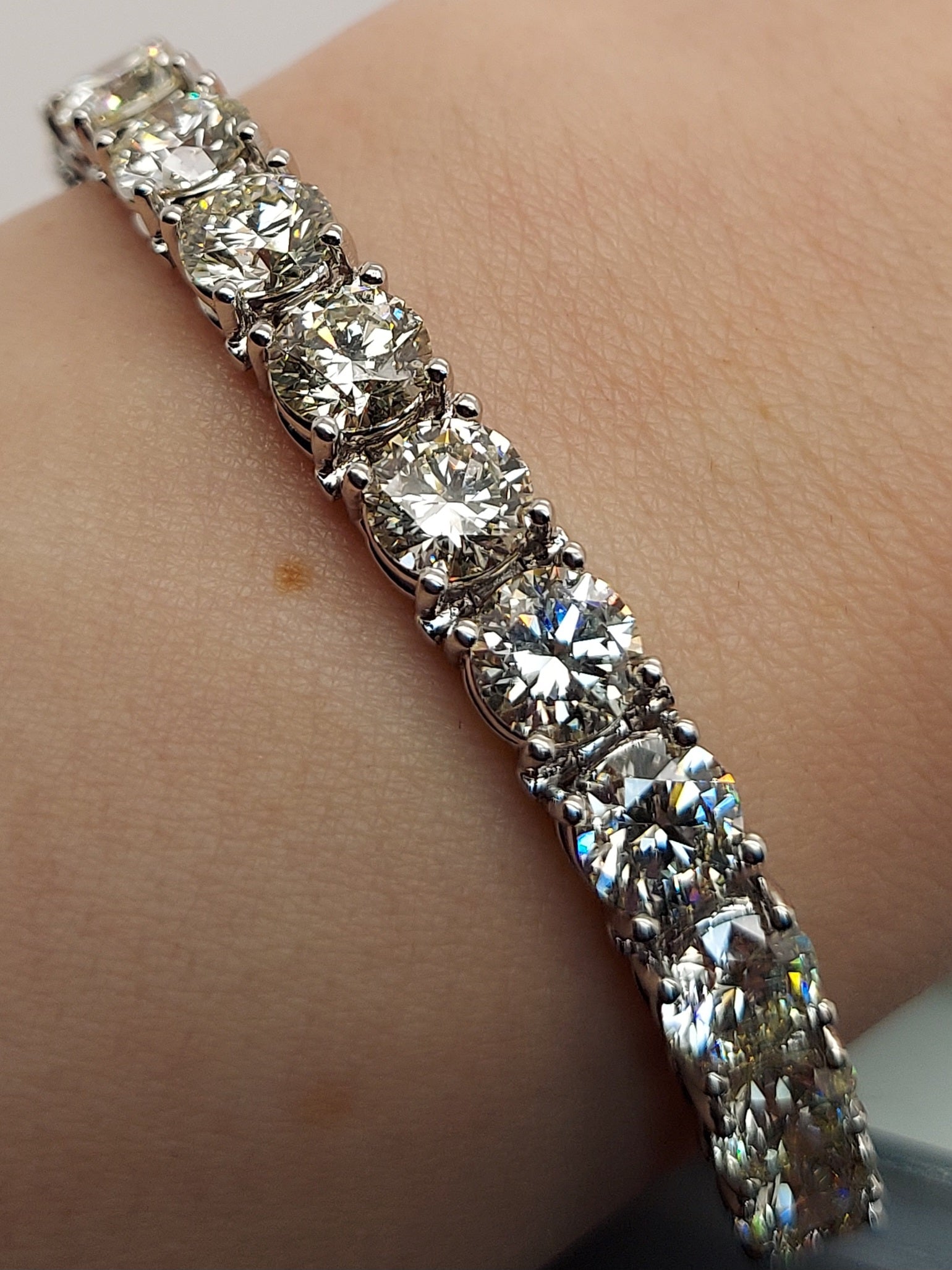 27 Carat Diamond Tennis Bracelet
