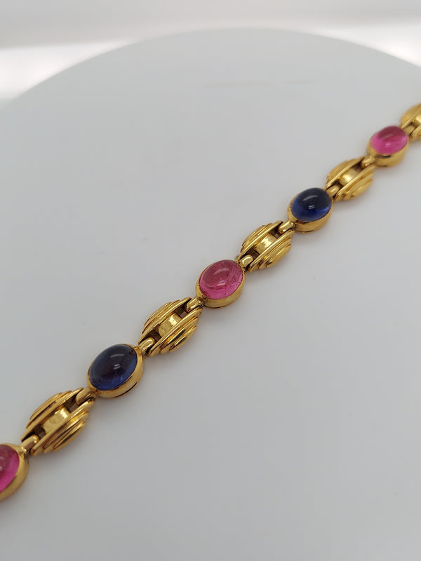 20 Carat Bvlgari Cabochon Gemstone Bracelet