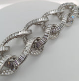 65 Carat Multicut Art Deco Diamond Bracelet