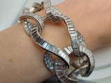 65 Carat Multicut Art Deco Diamond Bracelet