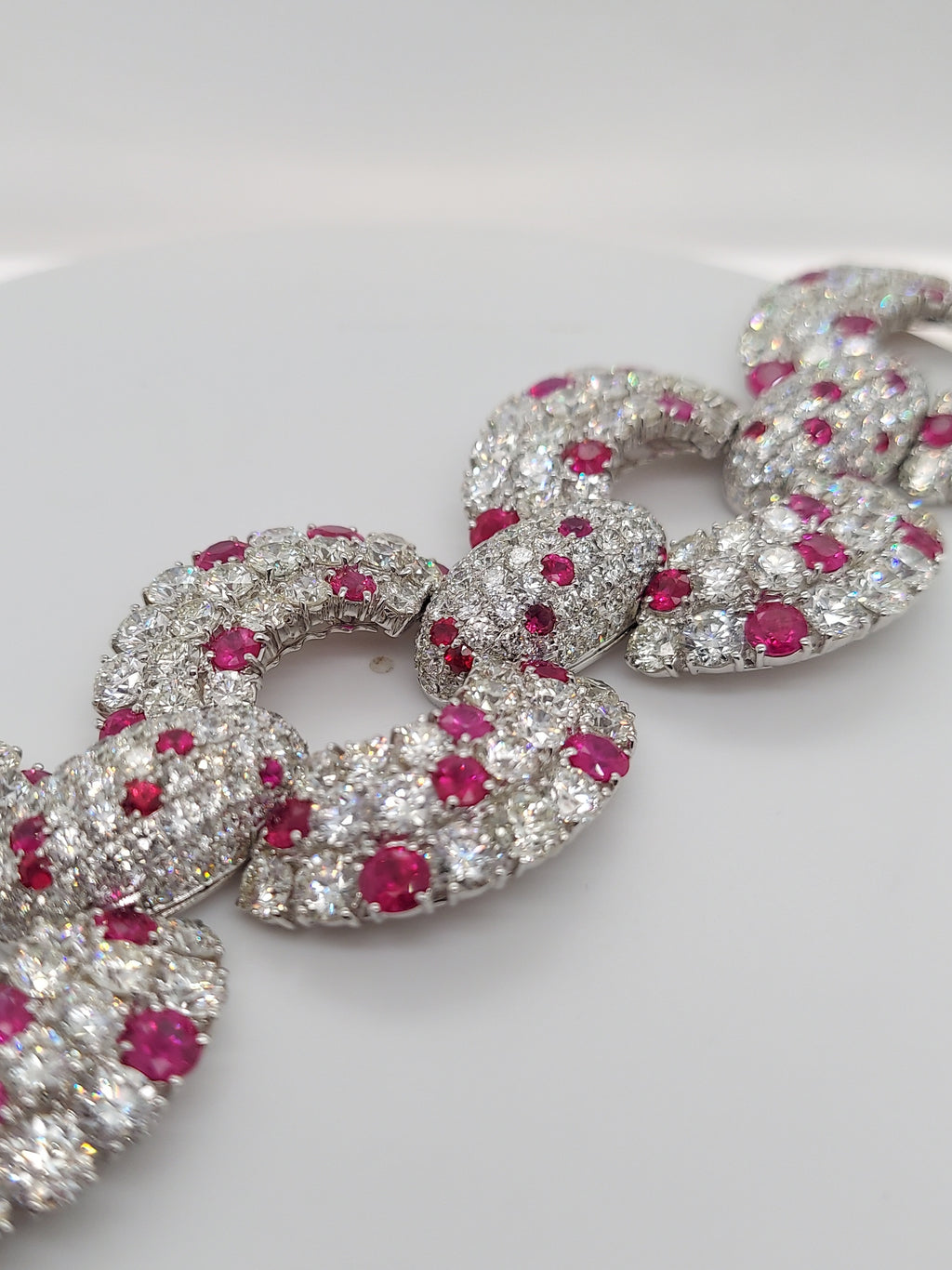 21.08 Carat Ruby & 66.73 Carat Diamond Bracelet