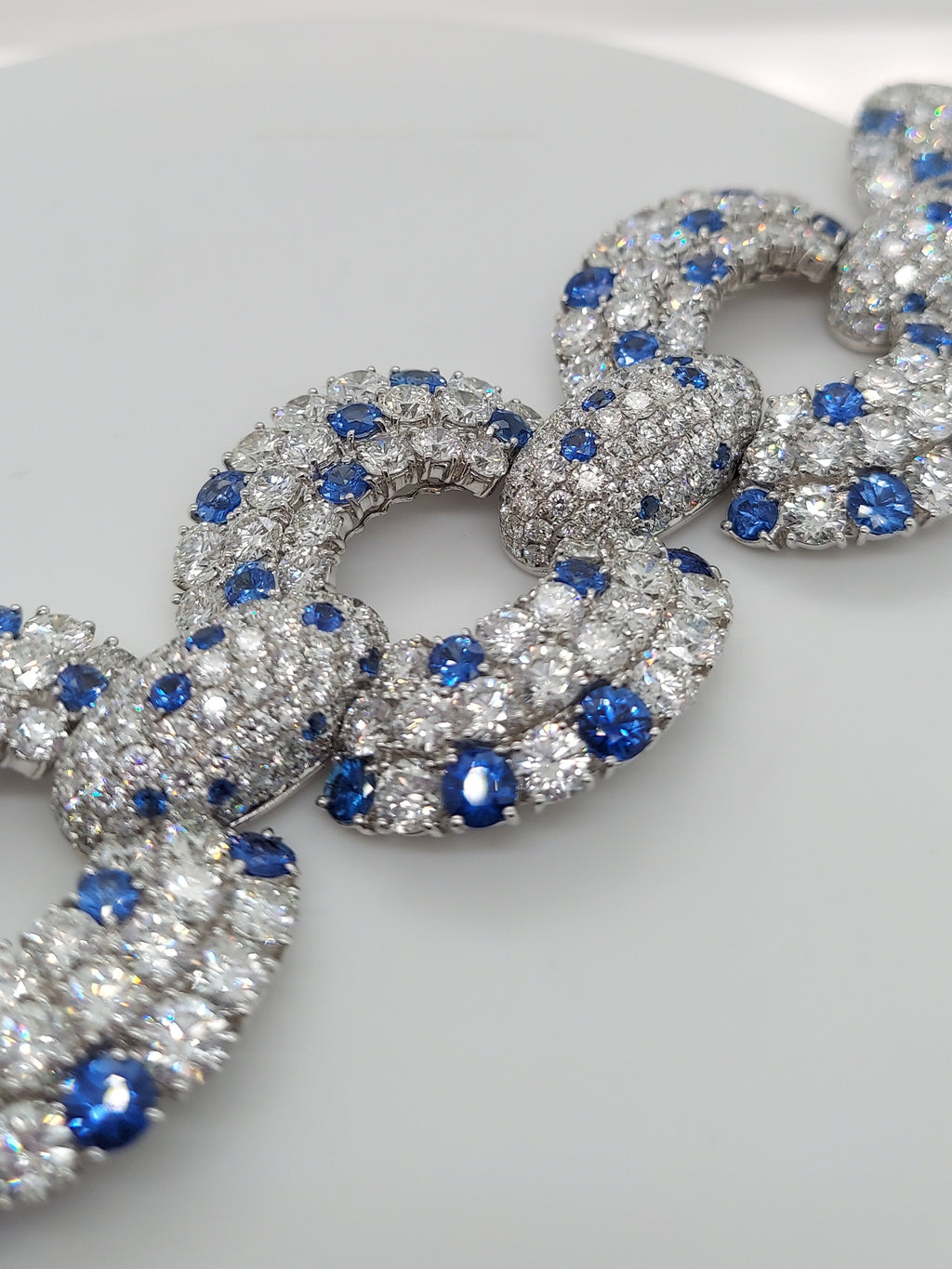 82 Carat Sapphire & 30 Carat Diamond Bracelet