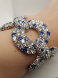82 Carat Sapphire & 30 Carat Diamond Bracelet