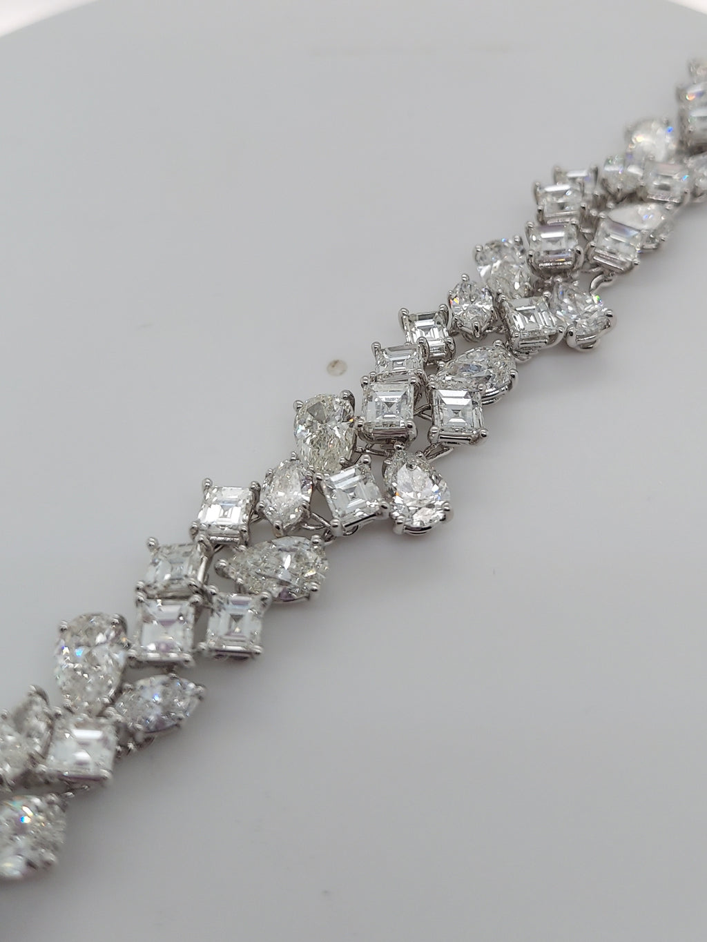 36.45 Carat Mixed Cut Diamond Bracelet