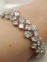 36.45 Carat Mixed Cut Diamond Bracelet