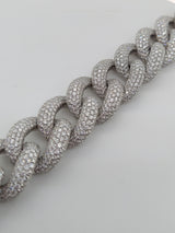 17 Carat Diamond Cuban Chain Bracelet