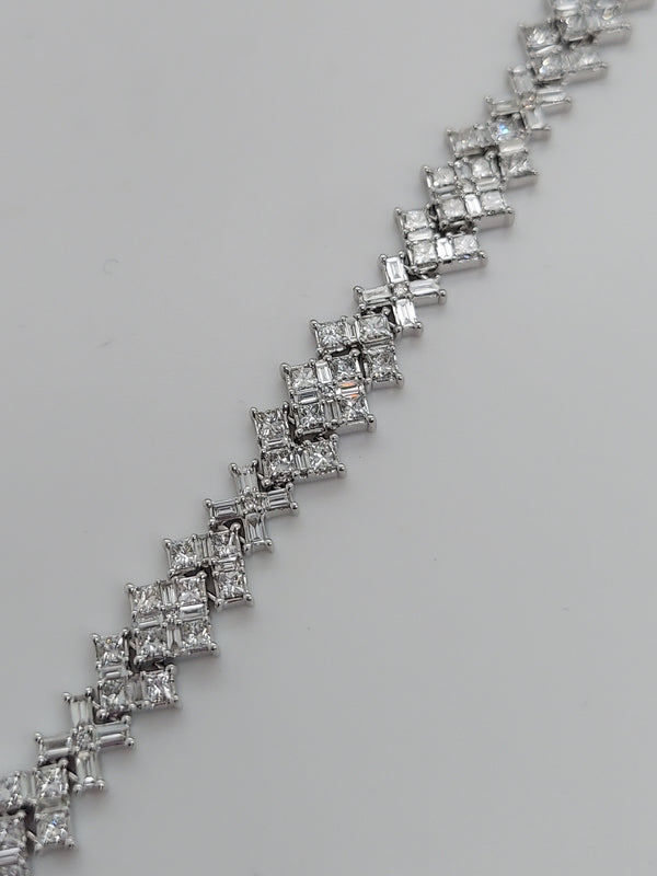 7 Carat Fancy Shape Diamond Bracelet