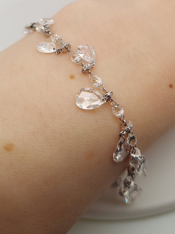 Rose Cut Diamond Bracelet