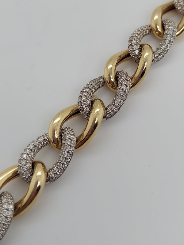 4.69 Carat Diamond Link Bracelet