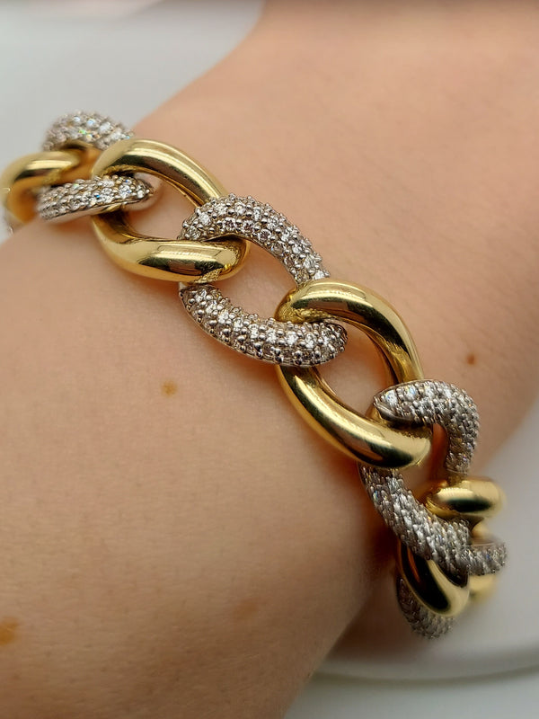 4.69 Carat Diamond Link Bracelet