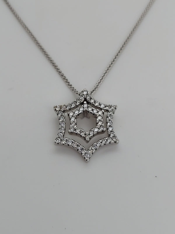 0.70 Carat Diamond Star Pendant