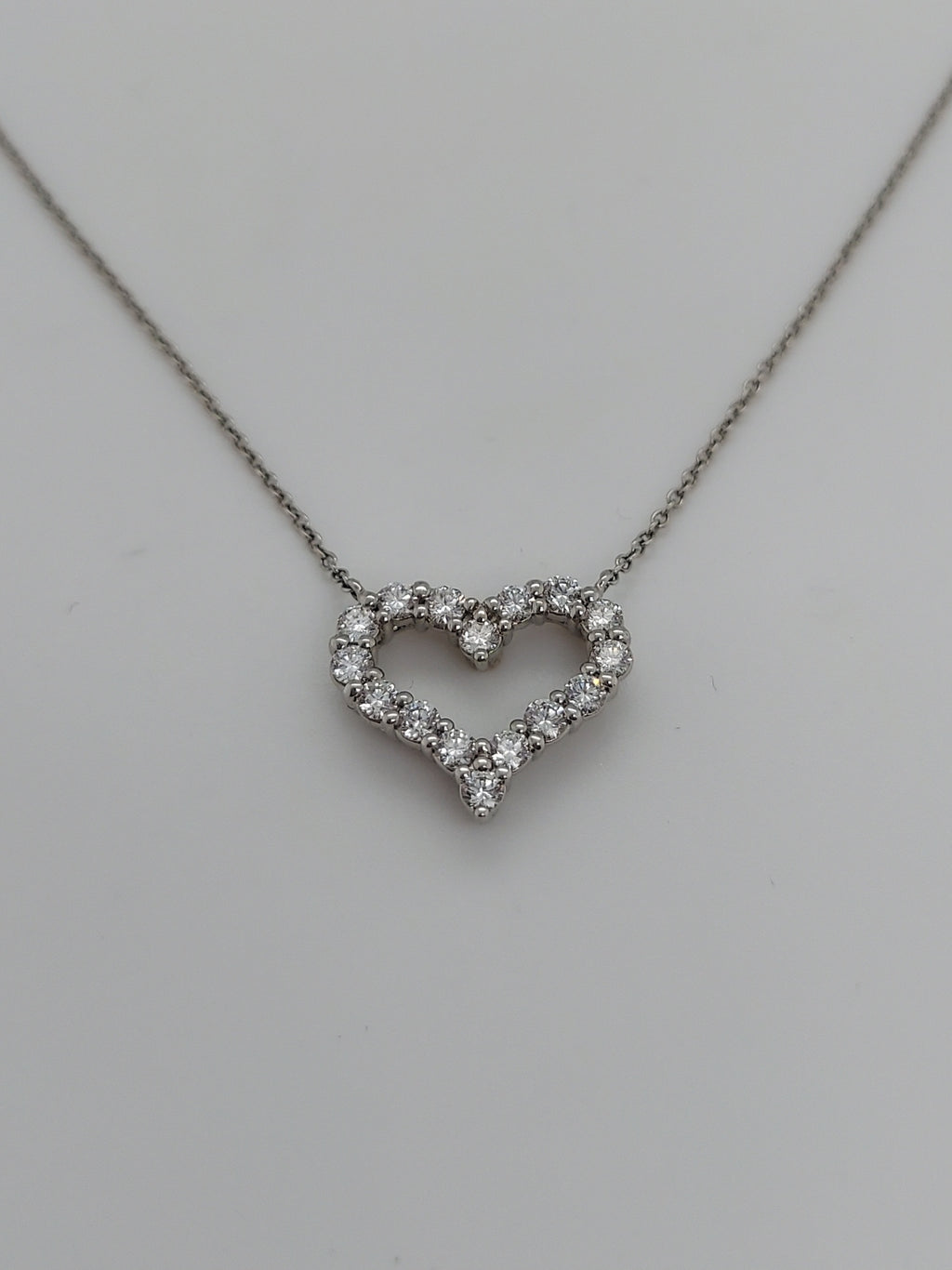 Tiffany Diamond Heart Pendant