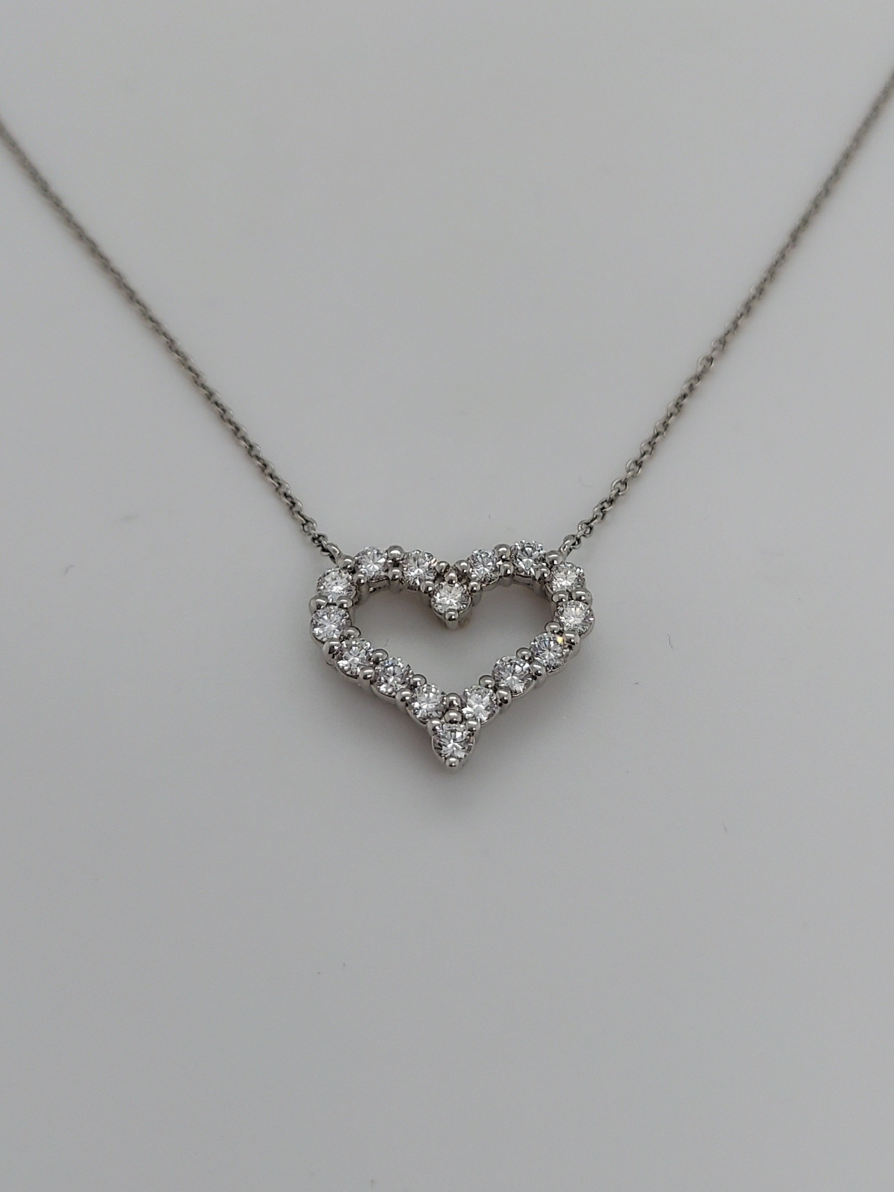 Tiffany Diamond Heart Pendant