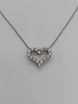 Tiffany Diamond Heart Pendant