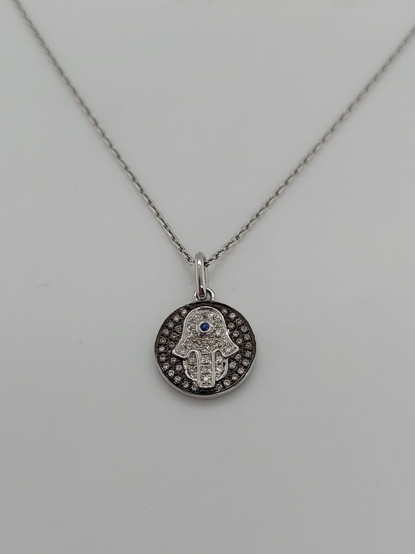 0.50 Carat Diamond Hamsa Pendant