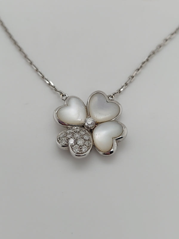 4 Leaf Clover Diamond Pendant